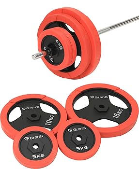 【送料無料】ラバー バーベルプレート計80kgセット50mm 即納！80KGセット ラバー バーベル ダンベル オリンピック